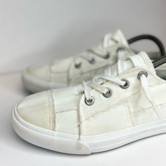 BLOWFISH Malibu Maxine FE Slip On Sneakers White Color Washed Recycled Canvas 10 - Picture 9 of 16